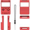 Generico Custodia protettiva in silicone console di gioco per Trimui Brick Morbida copertura protettiva antigoccia antigraffio Semplice custodia a colori con cordino (Rosso)