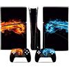 YLMKMVLCZC Pelle Decalcomania Per PS5 Slim Skin Disc Edition Console E Controller Vinyl Cover Skins Wraps Resistente Ai Graffi Compatibile No Shrinkage Forte Adesione 52137 Avvolgimento Della Pelle