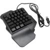 Bewinner Tastiera da Gioco, Tastiera Retroilluminata RGB con una Sola Mano con Mini Tastiera Ergonomica Portatile a 35 Tasti per Giocatori PC, Plug and Play per Vista ME, OS X,