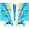 YLMKMVLCZC Pelle Decalcomania Per PS5 Slim Skin Digital Edition Console E Controller Vinyl Cover Skins Wraps Resistente Ai Graffi Compatibile Con 23618 Avvolgimento Della Pelle