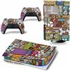 PDURMBUAB Nessuna Schiuma Nessuna Bolla Per PS5 Skin Disc Edition & Digital Edition Console E Controller Vinyl Cover Skins Wraps Resistente Ai Graffi, Compatibile 98916(Disc Version)