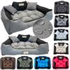 KING DOG Letto per Cani XXL 130x105 cm | Cuscino Impermeabile | Lavabile | Cuccia Grigio