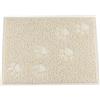 KINGCOO Tappetino Lettiera Materassino Pet Quadrato,KINGCOO Impermeabile Lettiera Catcher Trapper Table food Tappetino per Cane Gatto,PVC,30 x 40 cm (Beige)