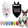 Youdian Bandane per cani personalizzate con logo fotografico personalizzato sciarpa per animali domestici bavaglini triangolari per cani di taglia grande cucciolo gatto