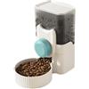 Duroecsain Distributore automatico di cibo da appendere, 1000 ml, erogatore di acqua per piccoli animali, mangiatoia automatica per gabbia cucciolo, coniglio, cavia, furetto, riccio, gatto, cincillà