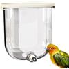 Generico Bevitori D'acqua Per Uccelli | Beverino per Pappagallini | 330ml Tocco A Spillo Senza Gocciolamento Bevitore Da Montare Per Colibrì Pappagallini Fringuelli Pappagalli Canarini Cocorite