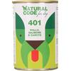 Generico NATURAL CODE 401 POLLO, SALMONE E CAROTE FOR DOG - 6 SCATOLETTE DA GR.400
