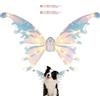 Generic Ali da fata per cani - con luci a LED elettrico per animali domestici, abbigliamento cosplay per animali domestici, per feste di taglia grande e media, compleanno, carnevale, sfilate, eventi teatrali