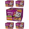 Whiskas Tasty Mix Chef's Choice - Cibo per gatti bagnato in salsa, 120 sacchetti per porzioni (confezione da 5)