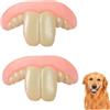 Generico 2 Pezzi Denti Finti Per Cani, Giocattoli Per Tutore Per Cani Divertenti, Giocattolo Di Denti Finti In Silicone Morbido, Protesi Riutilizzabili Per Cani, Novità Per Cani Da Cani Brettura Per I Denti