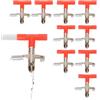 Generico Alimentatore automatico per conigli, di irrigazione per conigli,Abbeveratoio automatico per capezzoli in metallo | Kit di alimentazione automatica per bevitori di capezzoli da 10 pezzi, forniture per