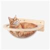 PERCORSIPERGATTI.IT Cuccia Plexy per Gatti in Legno d'Abete PEFC Artigianale, con Cupola trasparente in plexiglass, Mensola per Gatti Super Robusta per Arrampicata, Gioco e Relax, Fino a 20 kg - Percorsopergatti
