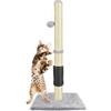 BRIEFNESS Robusto tiragraffi da 80 cm, in sisal naturale e robusto supporto, centro attività con torre da arrampicata