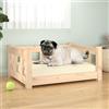 Homgoday Letto per cani 65,5 x 50,5 x 28 cm in legno massello di pino, letto per cani di grandi dimensioni, per gatti e cuccioli, divano letto per cani, tappetino per cani per animali domestici di