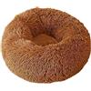 Zoomlie Cuccia per animali domestici a forma di ciambella, calda e soffice, per cani, anti-ansia, kennel per cani, lunga, in peluche, per interni, con fondo antiscivolo, nido per animali domestici, 30