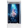 TIHONORI Vasca per Pesci Betta - Kit Mini Acquario da Tavolo da 1,4L con Drenaggio Inferiore, Controllo Intelligente della Temperatura USB, Luci LED Regolabili - Acquario per Betta da Tavolo per