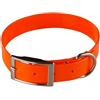 Leathercrafter Europe Biothane Gold - Collare per cani da 2,5 cm di larghezza, lunghezza a scelta, ultra resistente (55 cm, arancione 315)