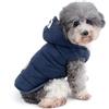 Ranphy, Giacca in Pile di Cotone, per Cani di Piccola Taglia, con Cappuccio per la Stagione Fredda, per Ragazzo, Cucciolo, Gatto, Cappotto Invernale a 2 Gambe, con Cappuccio per Animali