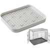 Generico Toilette Di Coniglio - 33x25x4,2 Cm Vasino Per Cavia, Toilette Per Vassoio Per Bidoni Della Lettiera, Gabbia Quadrata Bbox Ffor Conigli, Robusta Coniglietto, Padella | Pet Pader Toilett Per Cavie