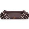 Bjird Cuccia per Cani - Letto Con Rivestimento in Cordura Rimovibile (Lavabile a 30°) - Taglia Piccola e Grande - Coccolosa - 85 x 65 cm - Marrone Con Zampe