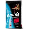 Generico Gatto Prolife Sterilised Grainfree Adult, Manzo e Riso, alimento secco completo per gatti sterilizzati di tutte le taglie,senza cereali,confezione da 1,5 Kg.