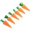 SHINEOFI 6 Pezzi Giocattoli per Roditori Carota Intrecciata in Paglia per Criceti e Conigli, Allevia Stress e Pulisce Denti, da Mettere nella Gabbia