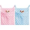 Meow&Woof Zucchero Glider Bonding Pouch Carrier Bag Sling con cinghia regolabile per alianti, furetti, ratti, ricci, criceti, piccoli animali domestici, confezione da 2, rosa e blu