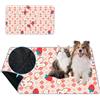 Mateju Tappetini igienici Lavabile per Cani, Tappetino per Addestramento del Cane Riutilizzabile, Assorbente Antiscivolo Tappetini per Animali Domestici, Gatti, Conigli (100x70cm,Fragole)