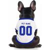 HGWOPGASD Camicia da cane semplice per cani di piccola, media e grande taglia Maglia da calcio per cani personalizzata con nome, numero, logo, maglie sportive personalizzate per animali domestici A34