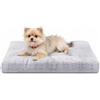 Nobleza Cuccia Cane Interno M 80x50x10 cm, Cuscino per Cani Morbido in Peluche Corto, Letto per Cani Interamente Lavabile in Lavatrice con Fondo Antiscivolo, Grigio