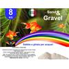 GENERICO SABBIA BIANCO NATURALE PER ACQUARIO IN SECCHIELLO RIGIDO (KG 8, BIANCO)