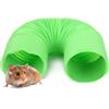 Hapivida Tubi per Criceti Estensibile in Plastica per Piccola Taglia Come Criceto Animali Tunnel da Gioco Giocattoli Divertenti per Porcellini D'India Cincillà Ratti e Conigli Nani Furetti(Verde)