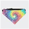 FJQWKLF Tie Dye Mandala Bandana per cani Collare Sciarpa triangolare per animali Fazzoletto per gatti con fibbia regolabile