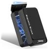 Hygger Pulitore magnetico per vetri dell'acquario, con 2 lame per acquari in vetro e acrilico, raschietto per alghe e acquari con magnete super forte, per acquari da 0,8 a 1,5 cm di spessore (L)