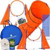 PfotenWunder® XXL-Attrezzatura di Agility per Cani + 6 Barre da Slalom, 1 Tunnel, agilità di Piccola e Grande Taglia, Agility Dog, Attrezzature per l'addestramento Giochi Sportivi e percorsi Attrezzi