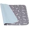 Generic Coperta assorbente per cuccia per cani - oversize lavabile 120x90 cm, impermeabile, sottostrato antiscivolo | Fodera morbida e traspirante per gabbia per animali domestici, viaggi, campeggio, appartam