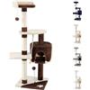 Beltom® TIRAGRAFFI PER GATTO ALTO 112 CM PARCO GIOCO GIOCHI GRAFFIATOIO SISAL CUCCIA ALBERO GATTI TIRA GRAFFI PALESTRA - Marrone-Beige