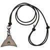 Logan Whistles Logan Ventura - Fischietto da Pastore in Alluminio anodizzato con Cordino in Pelle, Colore: Argento