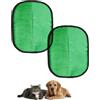 Generic Guanti per la rimozione dei peli di animali domestici, per gatti e cani, 2 pezzi, guanti riutilizzabili per la toelettatura con carica statica per rimuovere la pelliccia da mobili, tappeti, sedili