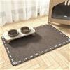 DOTBUY-SHOP Tappetino Sotto Ciotola Cani Assorbente,Tappetini Sottociotola in Diatomite per Gatti Tappeto Sotto Ciotola Asciugatura Rapida con Fondo in Gomma Antiscivolo (Marrone chiaro E,30x50cm)