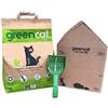 Greencat lettiera per gatti a base d'orzo (1 x 20 litri) tot. 8 kg + Greencat Home casetta ecologica + Paletta per lettiera gatti