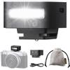 ZENIKO ZF04 - Mini flash portatile per fotocamera, potenza regolabile a 2 livelli, CCT stabile 6500 K ± 200 K, design retrò leggero, compatibile con fotocamere Sony/Canon/Fuji/Nikon, Hotshoe/S1/S2 Sync9