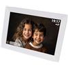 Denver PFF-1012W - Cornice digitale Wi-Fi - 10 pollici HD IPS Touch screen, software FRAMEO integrato, facile collegamento smartphone, display multimediale, bianco