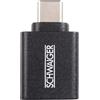 SCHWAIGER Adattatore USB 3.1C->USB3.0A nero
