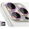 Zevytop Protezione per obiettivo della fotocamera per iPhone 14 Pro/iPhone 14 Pro Max, copertura individuale in vetro temperato con anello in lega di alluminio con vassoio di installazione, adatta per