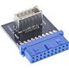 InLine® Adattatore interno USB 3.0 a USB 3.1 per pannello frontale Key-B