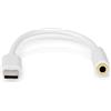 NEDIS CCGB65950WT01 Adattatore USB | USB 2.0 | Spina USB-C™ | Presa da 3,5 mm | 0,1 m | Rotondo | Nichelato | PVC | Bianco | Scatola