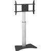 Techly 108064 Supporto da Pavimento per TV da 32 a 70 Nero/Argento