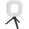 Asixxsix Luce Video USB, 72 LED 10 Livelli di luminosità 5 Colori Lampada per Laptop con Supporto per Treppiede, Luce Webcam Alimentata Tramite USB per Videoconferenze, Streaming Live