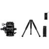 Hangsu Supporto per fotocamera professionale pieghevole ed equatoriale opzione di modalità di montaggio ampia compatibilità per treppiede per fotocamera con registrazione time lapsed